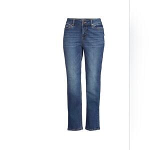 Time and Tru NWT Mid-Rise Straight Leg Stretch Denim Jeans SHORT LENGTH 2007